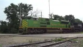 NS 1072 leads empty ethanol train on the CN Freeport Sub 7/26/17