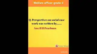 Welfare officer grade II