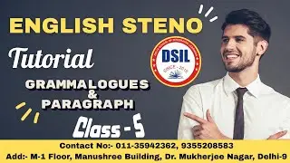 English Steno Basic Course Chapter 5 || Grammalogues Part 1 by DSIL