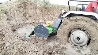 bricks preparation sand mixing paama rotavator