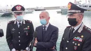 Ferretti consegna motovedetta Fsd N800 ad Arma Carabinieri