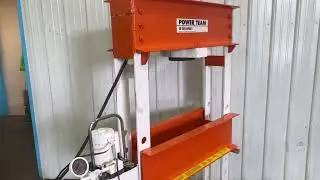 55 TON OTC POWER TEAM HYDRAULIC H FRAME PRESS: STOCK #76121