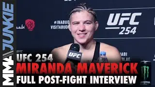 Miranda Maverick talks cut TKO, Valentina Shevchenko | UFC 254 post-fight interview