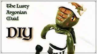 Lusty Argonian Maid DIY Polymer Clay (Skyrim Art)