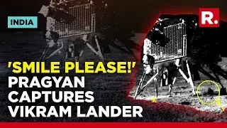Chandrayaan 3's Pragyan Rover clicks images of Vikram Lander on the Moon