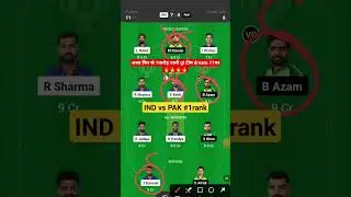 IND vs PAK Dream11 Team | IND vs PAK Dream11 Prediction|#shorts#viral #indvspak#pakvsind#wtc2023