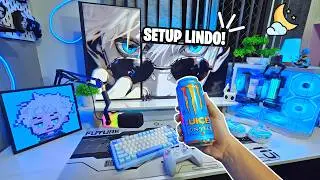 Noite com meu novo PC GAMER tunado! (Ficou lindo)