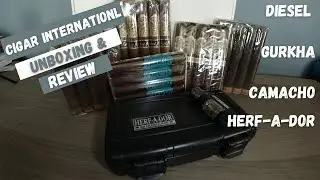 CIGAR INTERNATIONAL UNBOXING   CIGAR SHIPMENT  DIESEL CIGAR,CAMACHO, AND GURKHA