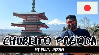 Chureito Pagoda at Mt. Fuji, Japan ! 🗻✨ #ChureitoPagoda #MtFuji #JapanTravel #CherryBlossoms #japan