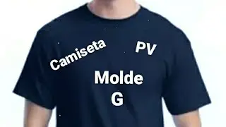 Camiseta de malha PV,molde G para copiar.