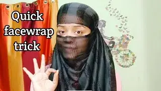Dupatta scarf on head // How to wrap dupatta on face