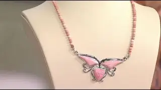 Jay King Gallery Collection Australian Pink Opal Necklace