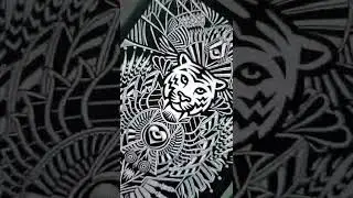 TRIBAL TIGER 🐯🙏🏼🔥❤#afterparty #party #arts #heart #pizzaparty #artistry