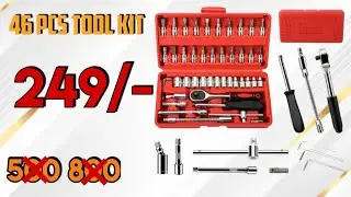 46pcs tool kit|46pcs wrench set|46pcs tool kit only 249|socket wrench set best  multipurpose tool