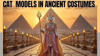 Cat Models in Ancient Costumes| Cat Fashion Show| AI Cute Cats Fashion Show Day 6| Paws and Poses