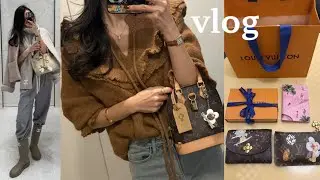 vlog_ 선물용으로도 좋은 60만원대 루이비통 카드지갑 3종 추천✨ 에르메스 찍고 루이비통 쇼핑 Day🧡🤎