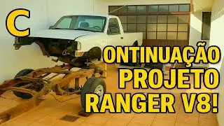 Ranger STX V8 com motor BMW 4.4 M62 da 740i E38 / 540i E39 &ndash; Projeto com c&acirc;mbio manual da Ranger V6.