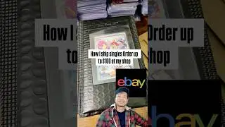 How I ship singles order up to $100 from my eBay store #pokemon #gottacatchemall