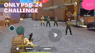 Faug  ONLY PSG-24 Auto Challenge / Faug new update today / Faug 1V9 Gameplay // JWALA