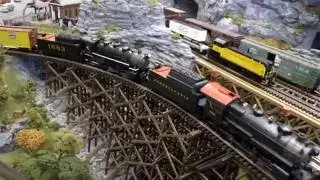 O Scale Train Layout - MTH Premier - Red Lion Train Station August 2016 open house