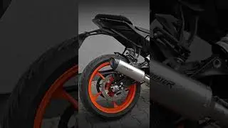 2024 KTM 125 DUKE & Full Dominator Exhaust HP8 Titanium 🍊#dominatorexhaust #ktm #duke #125 #duke125