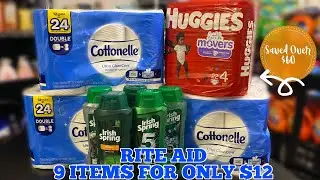$1.40 COTTONELLE TOILET PAPER 🧻 | RITE AID SPEND $50 SAVE $10 BREAKDOWN *3/14 - 3/20