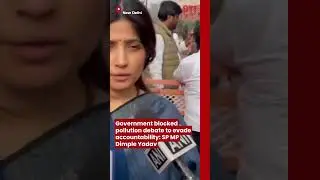 Government blocked pollution debate to evade accountability: SP MP Dimple Yadav