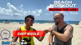 Chef Nicole Layog & Chef Danny get a workout on the beach with Black Wolf PT