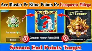 🇮🇳Ace Master Pr Kitne Points pe Conqueror Milega⁉️Season End Points+ Promotion Match Guide Best Tips