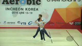 Spain 2 (ESP) - 2016 Aerobic Worlds, Incheon (KOR) - Qualifications Mixed Pair
