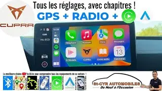 CUPRA, Complete GPS guide, radio, Bluetooth, Carplay, Android auto, essential settings&hellip;
