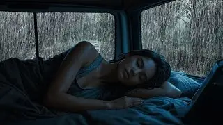 Rain Sounds for Sleeping - Heavy Rain and Thunder Sounds on Car: Relax, Stress Relief, Deep Sleep