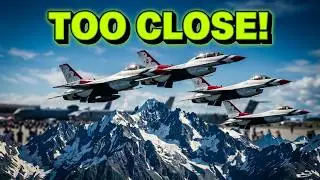 Thunderbirds Airshow at JBER Richardson Drive, Alaska
