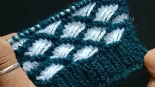 Two Colour Sweater Design/ दो रंगों का ख़ूबसूरत स्वेटर डिज़ाइन