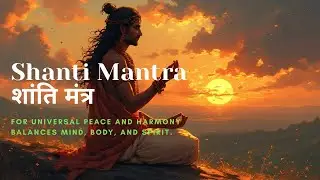 POWERFUL SHANTI MANTRA | FOR UNIVERSAL PEACE AND HARMONY | शान्ति मंत्र |