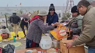 ईशान ध्यान मंदिर में भोजन प्रसाद #भजन गायन -प्रशांति 