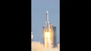 Long March-5B Y3 rocket carrying China's space station lab module Wentian blasts off