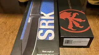 Microtech Combat troodon gen 3 tactical & cold steel SRK in sk-5 final table top