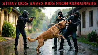 Street Dog Becomes a Hero 🐕 | Saves Kids from Kidnappers | Emotional Dog Story | Animated Short Film