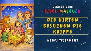 Die Hirten besuchen die Krippe - Ein fröhliches Weihnachtslied für Kinder über die Hirten und Engel