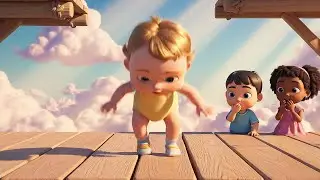 Stumble Guys Baby Tripped on the Spinning Platform | Funny Kids Songs & Nursery Rhymes