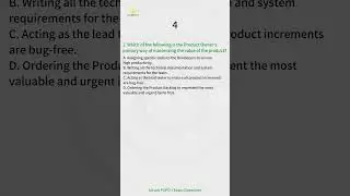 PSPO-I Professional Scrum Product Owner I Exam Questions Q1-2 #questions #exampreparation #exam