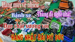 H&agrave;ng nhật b&atilde;i mới về, th&ugrave;ng đồ nghề nhật, bộ tovit đức, dao chặt xương, b&aacute;nh xe, bơm hai ti nhật