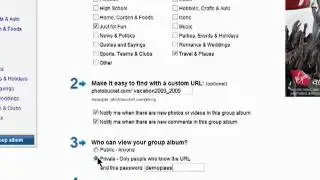 Creating group albums in Photobucket