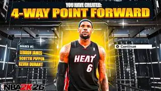 BEST 6'8 ALL AROUND POINT FORWARD BUILD is GAME-BREAKING in NBA 2K26! BEST SMALL FORWARD BUILDS 2K26