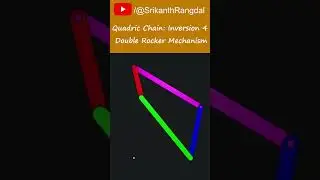 Crank Rocker Mechanism | Inversion 4 of Qudric Chain | Kinematics of Machines