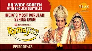 Ramayan EP 48 - श्रीराम वानरों की सेना के साथ समुद्र पहुँचना | HQ WIDE SCREEN | English Subtitles