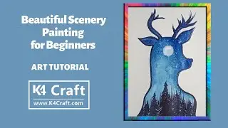 Beautiful Scenery Painting Tutorial for Beginners / Beautiful View / Daily Art Challenge #5