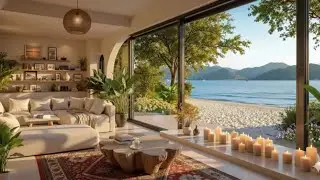 Relaxing Seaside Jazz & Ocean Sounds | Gentle Morning Jazz for Focus, Work & Calm
