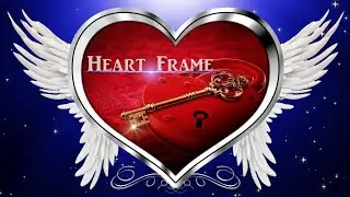 (無料動画素材) ハートフレーム free green screen frame heart